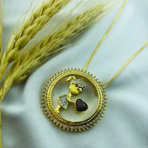 COLAR MANDALA FILHOS ZIRCONIAS CRAVEJADAS