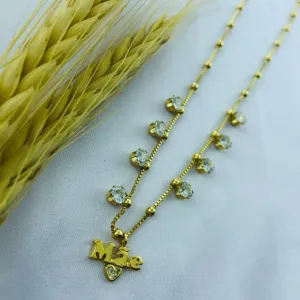 COLAR MÃE COM PONTOS DE LUZ CRISTAL