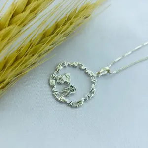 COLAR MANDALA DE  FILHOS PRATA 925