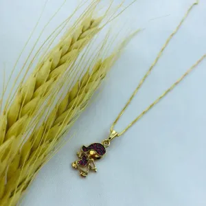 COLAR MENINA ZIRC ROSA
