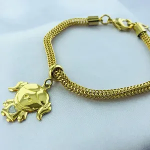 PULSEIRA DE MALHA PINGENTE MENINA