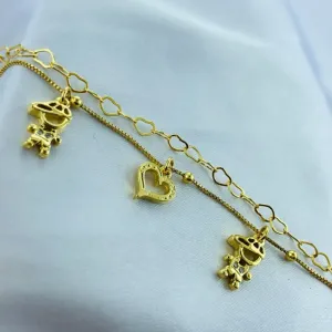 PULSEIRA DUPLA FILHOS E CORAÇÃO