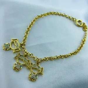 PULSEIRA ELOS PORTUGUES COM TRES FILHOS