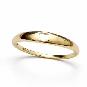 ANEL CORAÇÃO VAZADO