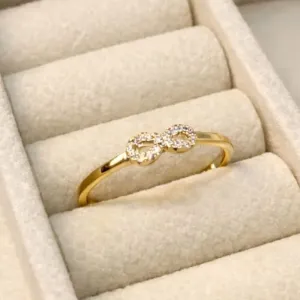 ANEL SIMBOLO INFINITO CRAVEJADO