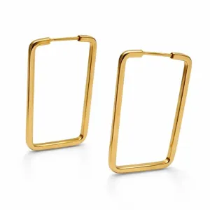 BRINCO ARGOLA QUADRADA LISA