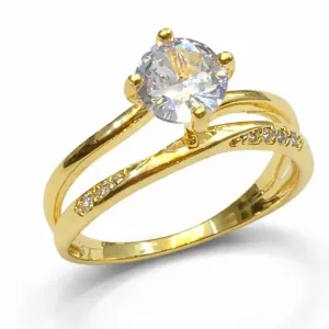 ANEL DUPLO SOLITARIO