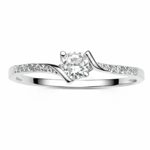 Anel em Prata 925 com Detalhes Cravejados