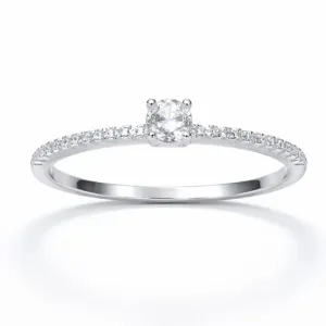 Anel em Prata 925 com Zircônia Alta