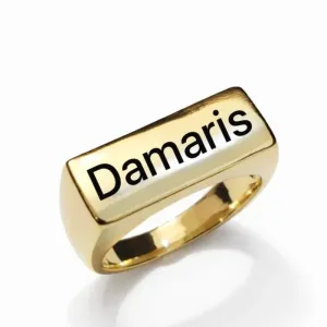 Anel Personalizado Retangular