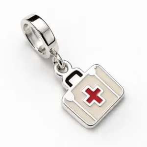 Berloque Maleta Médica em Prata 925