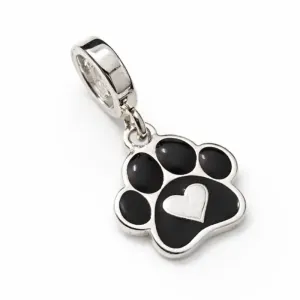 Berloque Patinha com Coração em Prata 925