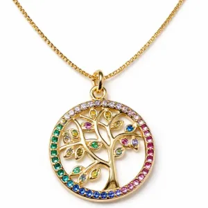 Colar Árvore da Vida Colorida