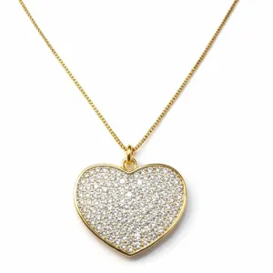 Colar Coração Cravejado