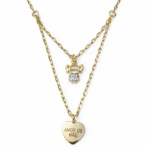 Colar Duplo Amor de Mãe com Menina