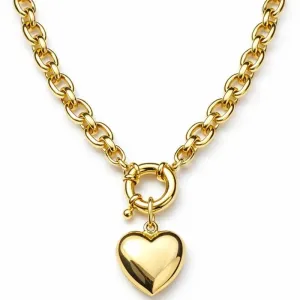 Colar Elo Cartier com Pingente de Coração