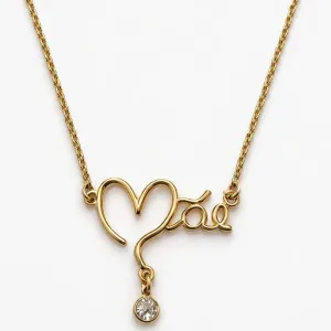 Colar Mãe com Coração e Ponto de Luz