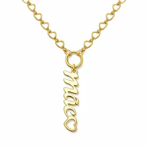 Colar Mãe com Elo de Corações