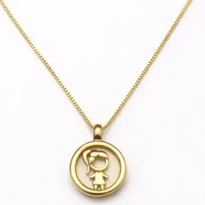 Colar Medalha Menina