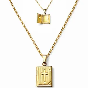 Corrente Relicário Bíblia