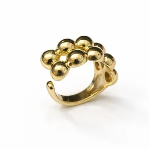 PIERCING FAKE DE BOLINHAS DOURADAS