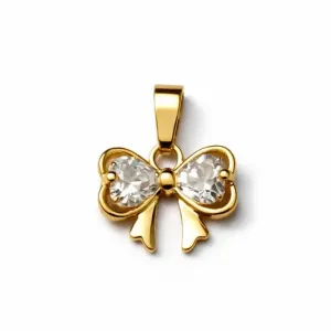 Pingente Laço com Zircônias