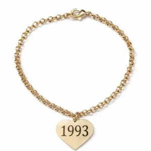 Pulseira Coração Personalizada