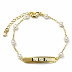 Pulseira Infantil Melindrosa com Pérolas