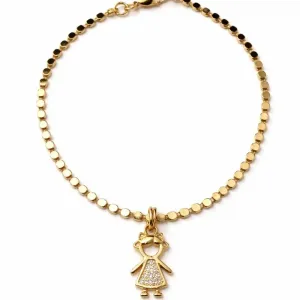 Pulseira Menina com Zircônias