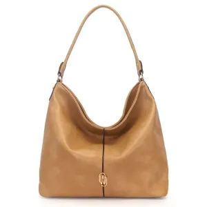 Bolsa Hobo Saco Grande WJ Bege