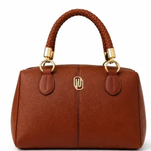 Bolsa Média WJ Elegance Laser Marrom.