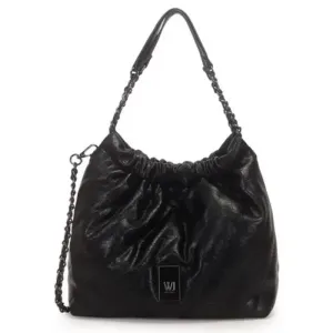 Bolsa Saco Grande Matelassê com Alça Corrente Preta