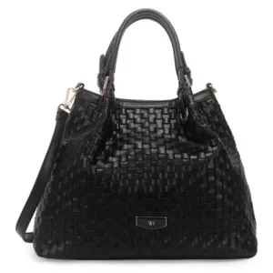 Bolsa Satchel Grande Grease Preta