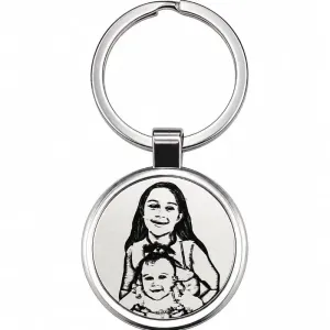 Chaveiro Redondo Personalizado em Aço.