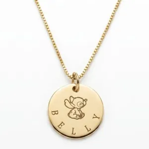 Colar Infantil Personalizado com Personagem e Nome.