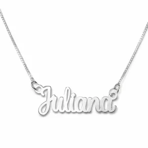 Colar Nome Personalizado em Prata 925.