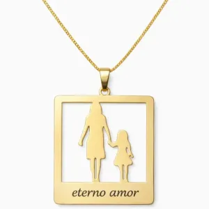Colar Personalizado Mãe e Filha.
