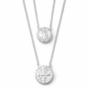 Escapulário Medalha São Bento em Prata 925