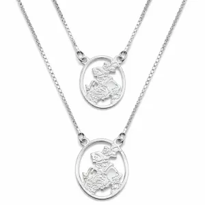 Escapulario São Jorge em Prata 925