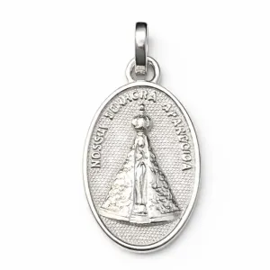 Pingente Pequeno em Prata 925 Nossa Senhora Aparecida