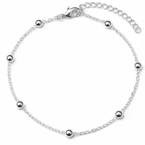 Pulseira Bolinha Banhada a Prata