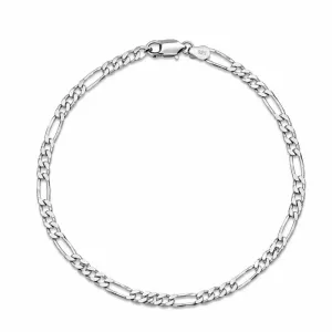 Pulseira Masculina Fina em Prata 925.