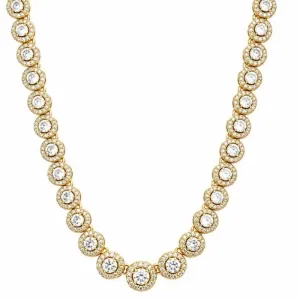 Colar Cravejado de Bolinhas Dourado 40cm.