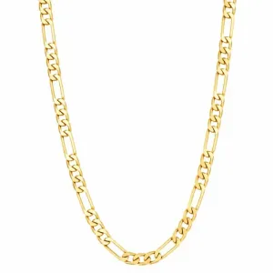 Colar Masculino Elo Grumet Grosso Banhado a Ouro 18k  60cm.