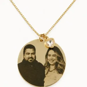 Colar Personalizado Redondo com Fotogravação 3 cm.