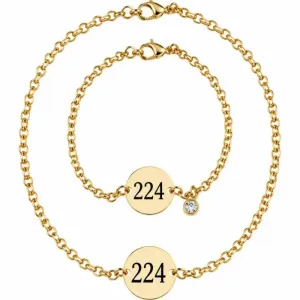 Pulseira Redonda de Casal Personalizada.
