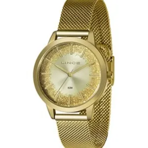 Relógio Feminino Lince Golden.