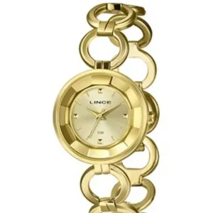 Relógio Feminino Lince Golden Luxe.