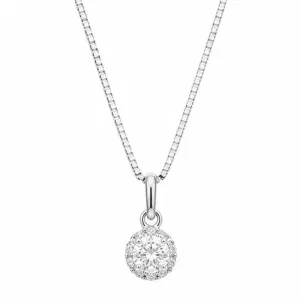 Colar Ponto de Luz Cravejado Prata 925