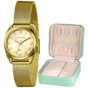 Kit Relógio Feminino Lince com Porta-Joias Exclusivo